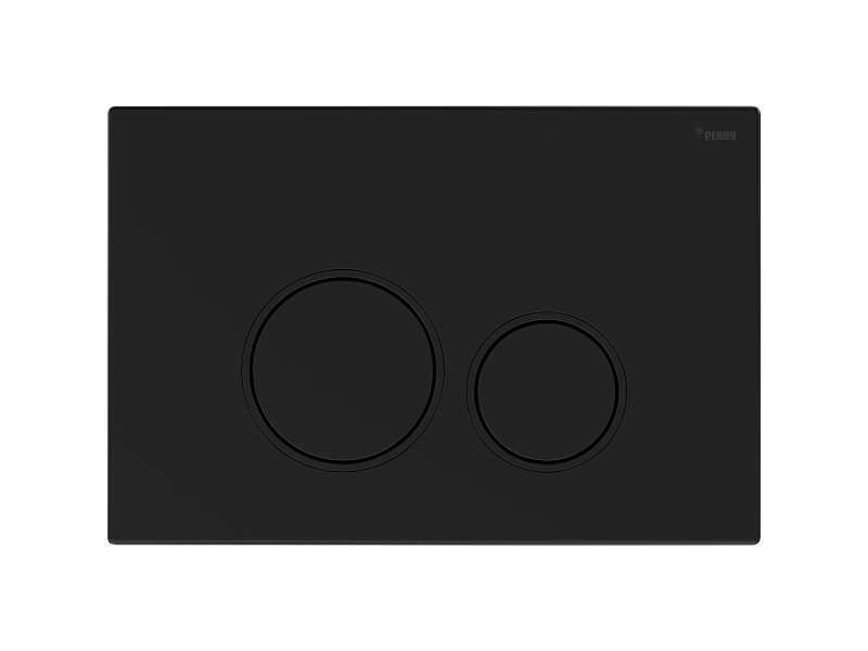 Панель смыва РЕХАУ NOVA ORB 001 с круглыми клавишами, пластик, черный, матовый арт. 19102241001 14.5x165x